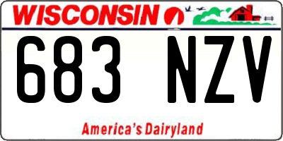 WI license plate 683NZV