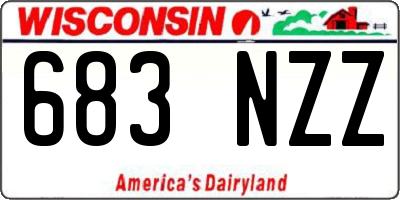 WI license plate 683NZZ