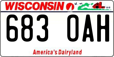 WI license plate 683OAH