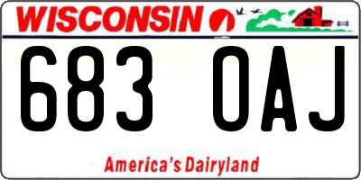 WI license plate 683OAJ
