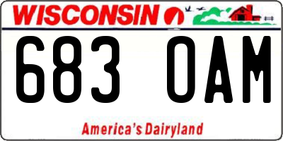 WI license plate 683OAM