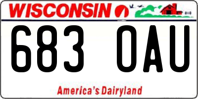 WI license plate 683OAU