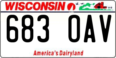 WI license plate 683OAV