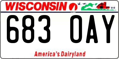 WI license plate 683OAY
