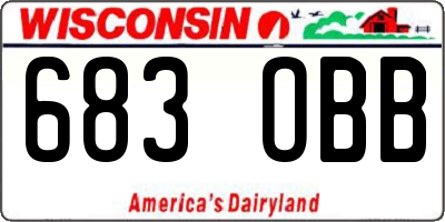 WI license plate 683OBB