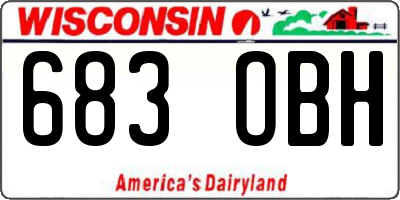 WI license plate 683OBH