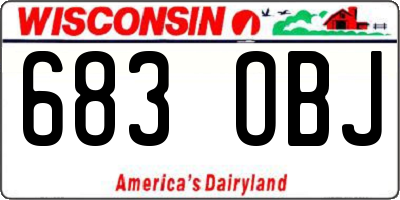 WI license plate 683OBJ