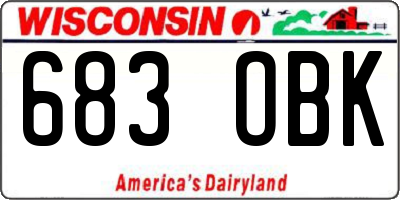 WI license plate 683OBK