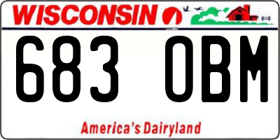 WI license plate 683OBM