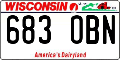 WI license plate 683OBN