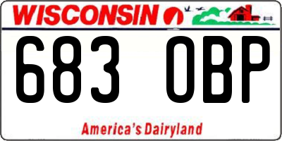 WI license plate 683OBP