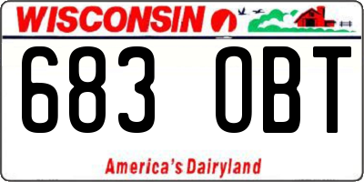 WI license plate 683OBT