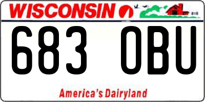 WI license plate 683OBU