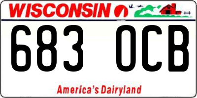 WI license plate 683OCB