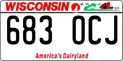 WI license plate 683OCJ