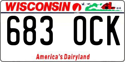 WI license plate 683OCK