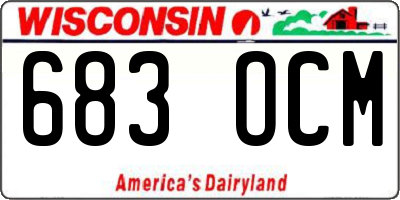 WI license plate 683OCM