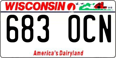 WI license plate 683OCN