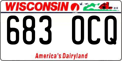 WI license plate 683OCQ