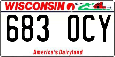 WI license plate 683OCY