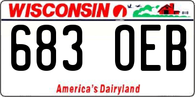 WI license plate 683OEB