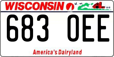 WI license plate 683OEE