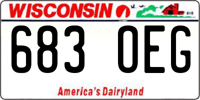 WI license plate 683OEG