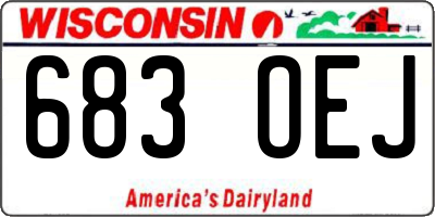 WI license plate 683OEJ