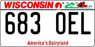 WI license plate 683OEL