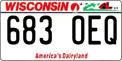 WI license plate 683OEQ