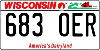 WI license plate 683OER