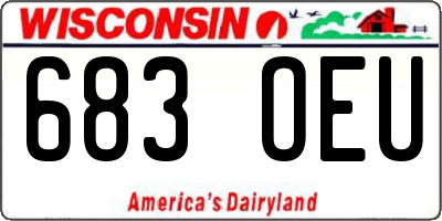 WI license plate 683OEU