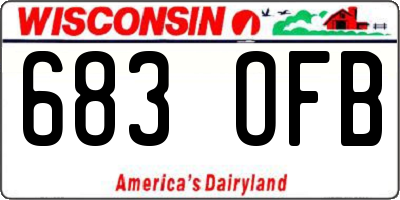 WI license plate 683OFB