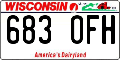 WI license plate 683OFH