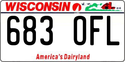 WI license plate 683OFL