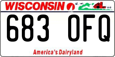 WI license plate 683OFQ
