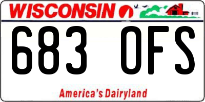 WI license plate 683OFS