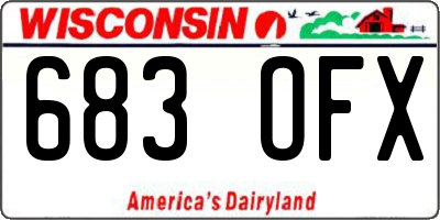 WI license plate 683OFX