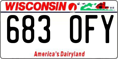 WI license plate 683OFY