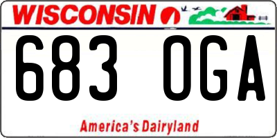 WI license plate 683OGA