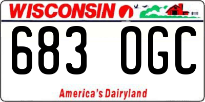 WI license plate 683OGC