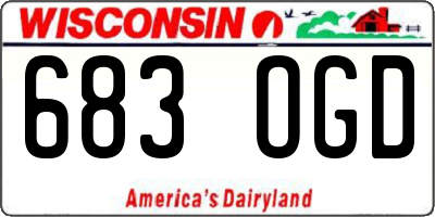 WI license plate 683OGD