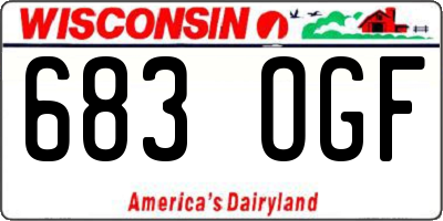 WI license plate 683OGF