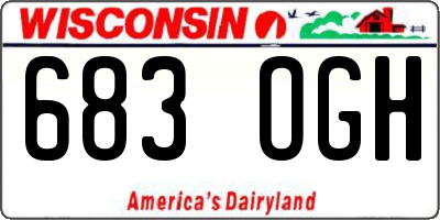 WI license plate 683OGH