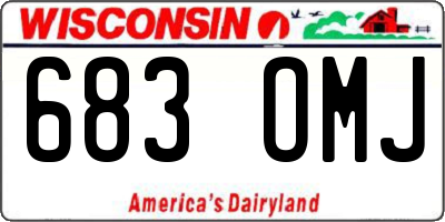 WI license plate 683OMJ