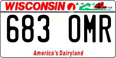 WI license plate 683OMR
