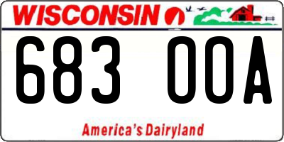 WI license plate 683OOA