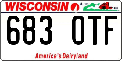 WI license plate 683OTF