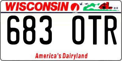 WI license plate 683OTR