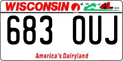WI license plate 683OUJ